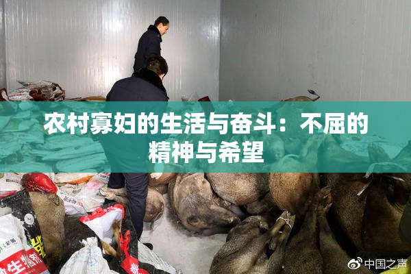 农村寡妇的生活与奋斗：不屈的精神与希望