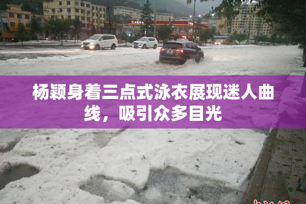 杨颖身着三点式泳衣展现迷人曲线，吸引众多目光